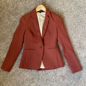 Express Women’s Blazer, Size 0, Burnt Orange, Suit Jacket